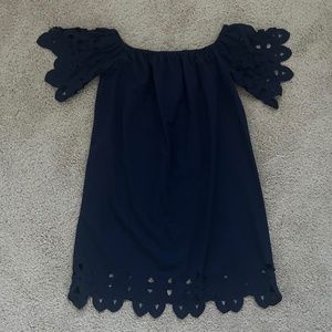 Navy Cut-Out Dress